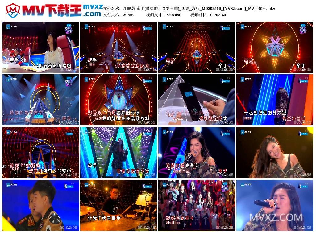 江映蓉-牵手(梦想的声音第三季)_国语_流行_MD203556